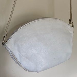 White Leather Shoulder Bag